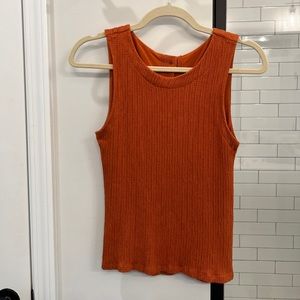 Anthropologie knit tank top with buttons